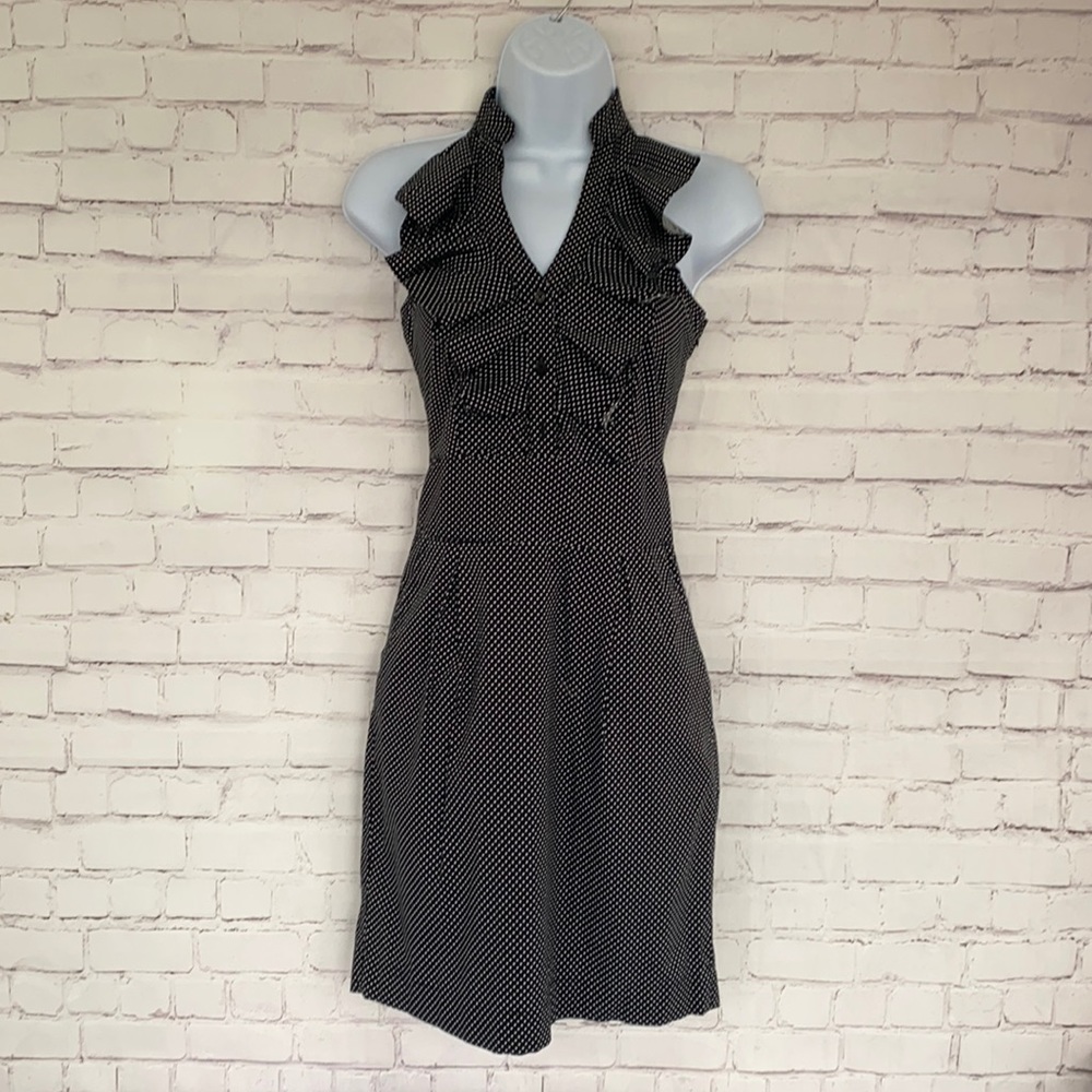 Y2K express design tiny polka dot sleeveless dress size 0